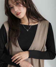 PourVous 2*2リブボートネックニット カットソーきれいめトップス 長袖ニット レディース プールヴー トップス ニット ホワイト グレー ベージュ カーキグリーン ブラック