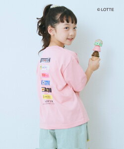 CIAOPANIC TYPY �yKIDS�z�yTYPY×LOTTE�K���z�����⊴�o�b�N���S�K���W��TEE �`���I�p�j�b�N�e�B�s�[ �g�b�v�X �J�b�g�\�[�ET�V���c �s���N �z���C�g �O���[