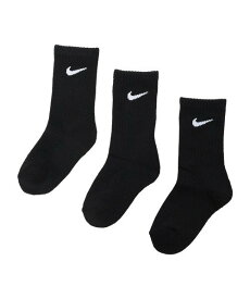 NIKE ソックス(14-17cm) NIKE(ナイキ) NIKE BASIC PACK CREW 3PK ルーキーキッズ 靴下・レッグウェア 靴下 ブラック ホワイト グレー