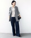 【WEB限定】<手洗い可能>トリム ヘンリーネック フード ニット パーカ
