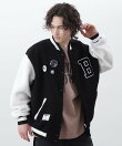*BILLIONAIRE BOYS CLUB/BOA VARSITYJACKET WITH BADG