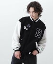 *BILLIONAIRE BOYS CLUB/BOA VARSITYJACKET WITH BADG