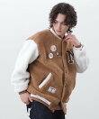 *BILLIONAIRE BOYS CLUB/BOA VARSITYJACKET WITH BADG