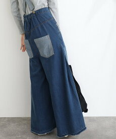 PourVous ハイウエストバギーサロペパンツ プールヴー オールインワン・オーバーオール オーバーオール・サロペット ネイビー ブルー【送料無料】