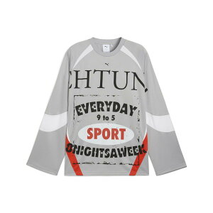 PUMA ユニセックス ナイン トゥ ファイブ 長袖 ジャージー シャツ プーマ スポーツ・アウトドア用品 その他のスポーツ・アウトドア用品 グレー【送料無料】