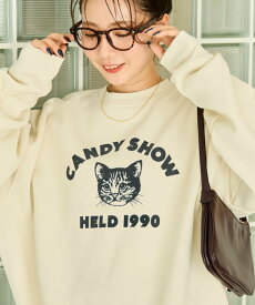 FREAK'S STORE アニマル カレッジ フロッキー ロゴ スウェット【限定展開】 25AW フリークスストア トップス スウェット・トレーナー ネイビー ピンク グリーン ブラック ベージュ グレー ホワイト【送料無料】