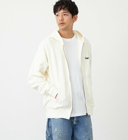 Lee Lee ジップアップスウェットパーカー【アウトレット店舗・WEB限定】 エドウインオンラインモール トップス パーカー・フーディー ホワイト ブラウン グレー【送料無料】