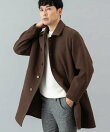 『XLサイズあり』light meltonステンカラーコート
