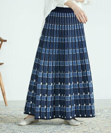 【SALE／70%OFF】ONIGIRI チェック柄 プリーツスカート コムサイズム スカート その他のスカート ブルー ベージュ