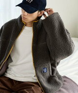 GAP 別注 ボア × ナイロン リバーシブル ジップ ブルゾン 限定展開 フリークスストア ジャケット・アウ…