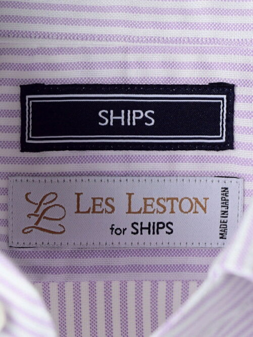 SD: LES LESTON for SHIPS オックスフォード ストライプ ボタンダウンシャツ