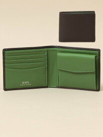 【SALE／10%OFF】SHIPS *SHIPS: 【SAFFIANO LEATHER】 2トーン 2つ折 ウォレット (財布) シップス 財布・ポーチ・ケース 財布 ブルー グレー ブラック ブラウン グリーン ネイビー【送料無料】