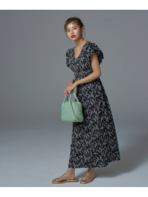 Vis Vis A Vis バルーンギャザースリーブ花柄ワンピース Rakuten Fashion 楽天ファッション 旧楽天ブランドアベニュー Dg8572