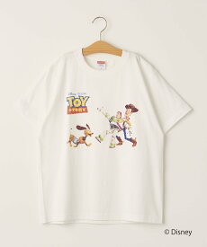 【SALE／40%OFF】BEAUTY&YOUTH UNITED ARROWS ＜info. BEAUTY&YOUTH 限定 TOY STORY COLLECTION＞ THREE Tシャツ ユナイテッドアローズ アウトレット トップス カットソー・Tシャツ ホワイト ネイビー