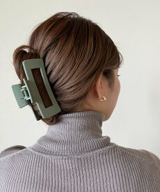 【SALE／36%OFF】ciite' マットデザインヘアクリップ シーテ ヘアアクセサリー バレッタ・ヘアクリップ・ヘアピン レッド イエロー ピンク ベージュ ブラック グレー グリーン ブルー