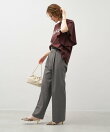 吸水速乾/防シワ-ワンタックストレートパンツ<セットアップ対応><2サイズ展開>