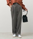 吸水速乾/防シワ-ワンタックストレートパンツ<セットアップ対応><2サイズ展開>