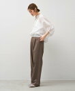 吸水速乾/防シワ-ワンタックストレートパンツ<セットアップ対応><2サイズ展開>