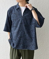 SHIPS any SHIPS any:＜UVカット＞FUTURE LINEN CANVAS リネンライク スキッパー プルオーバーシャツ◇ …
