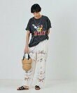 インド フラワー クロス刺繍 レース パンツ