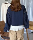 多ボタンメロー裏毛カーディガン