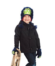 【SALE／30%OFF】FlapJackKids プレゼント キッズ 防寒 帽子 リバーシブル 3~8歳 アボカドレモン 帽子 ハット ブルー ホワイト イエロー