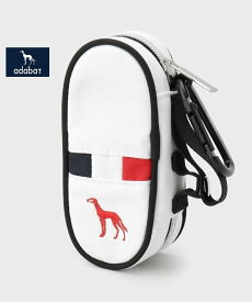 【SALE／5%OFF】adabat 【新レーベル ADABAT NAVY】トリコロールジップボールケース アダバット スポーツ・アウトドア用品 その他のスポーツ・アウトドア用品 ネイビー ブラック レッド ホワイト【送料無料】