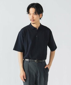 【SALE／10%OFF】BEAMS HEART MEN ニット ポロシャツ(S~L・手洗い可能) ビームス ハート トップス ポロシャツ ブラック ネイビー【送料無料】