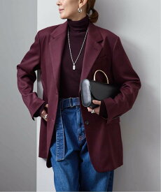 VERMEIL par iena wool TAILORED ジャケット ヴェルメイユ パー イエナ ジャケット・アウター テーラードジャケット・ブレザー ワインレッド ブラック【送料無料】