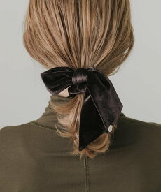 SMELLY ベロアリボンシュシュ スメリー ヘアアクセサリー ヘアゴム