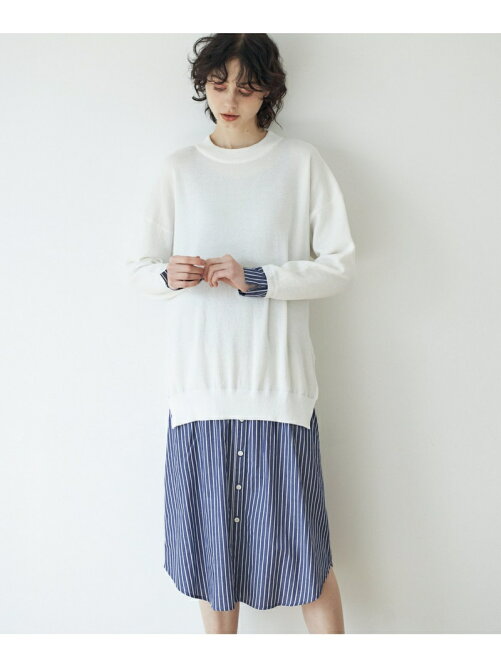 Clear Impression フェイクレイヤードニットワンピース Rakuten Fashion 楽天ファッション 旧楽天ブランドアベニュー Cf5574 Clear Impression フェイクレイヤードニットワンピース Rakuten Fashion 楽天ファッション 旧楽天ブランドアベニュー Cf5574