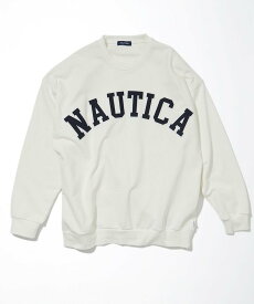 【SALE／30%OFF】NAUTICA Arch Logo Crewneck Sweatshirt フリークスストア トップス スウェット・トレーナー ホワイト グレー ブラック グリーン ネイビー【送料無料】