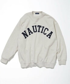 【SALE／30%OFF】NAUTICA Arch Logo Crewneck Sweatshirt フリークスストア トップス スウェット・トレーナー ホワイト グレー ブラック グリーン ネイビー【送料無料】