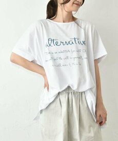 【SALE／50%OFF】hagumu hagumu｜ロゴワイドカットソー [[C-748]][C] ハグハグ トップス カットソー・Tシャツ ブラック