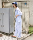 インド カットジャガード半袖シャツ<セットアップ対応>