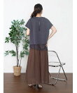 アシメレースヘムロゴTシャツ