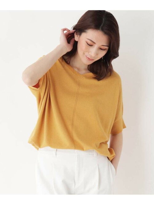 Hushush 洗濯機ok リネン混vネックドルマンニット Rakuten Fashion 楽天ファッション 旧楽天ブランドアベニュー Av7575