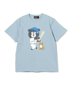 BEAMS T The Wonderful! design works. / BASEBALL BEAR Tシャツ ビームスT トップス カットソー・Tシャツ ホワイト【送料無料】