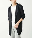 【SALE／30%OFF】MK MICHEL KLEIN homme 【洗える】AIRY DOTS-2フーディメッシュコーディガン ミッシェルクランオム トップス カーディガン ブラック グレー【送料無料】