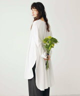 【SALE／50%OFF】natural by clip 《natural by clip》コットンリネン柄織りカフタンワンピース スタディ…