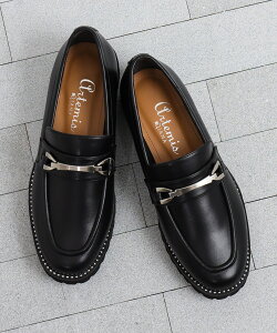 artemis by DIANA ボールチェーンデザイン厚底ビットローファー アルテミス バイ ダイアナ シューズ・靴 ローファー ホワイト シルバー【送料無料】