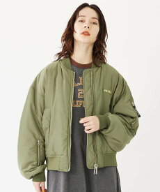 【SALE／30%OFF】MILKFED. REVERSIBLE MA-1 FLIGHT JKT ミルクフェド ジャケット・アウター MA-1 ベージュ ブラック カーキ【送料無料】