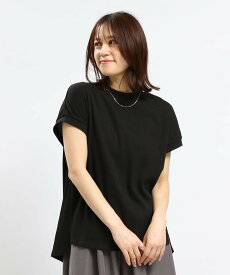 GLOBAL WORK Smile Seed Store ワッフルTシャツ/フレンチスリーブ/994858 グローバルワーク スマイルシードストア トップス カットソー・Tシャツ ホワイト ブラック