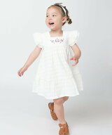 【SALE／30%OFF】moimoln 【2点セット】ベリーフリル半袖フリルワンピース&リボンヘアバンド モイモルン …