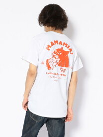 【SALE／40%OFF】BEAVER AlexanderLeeChang/アレキサンダーリーチャン別注PIZZACATTEEピザキャットTシャツ ビーバー カットソー Tシャツ ホワイト ブラック オレンジ