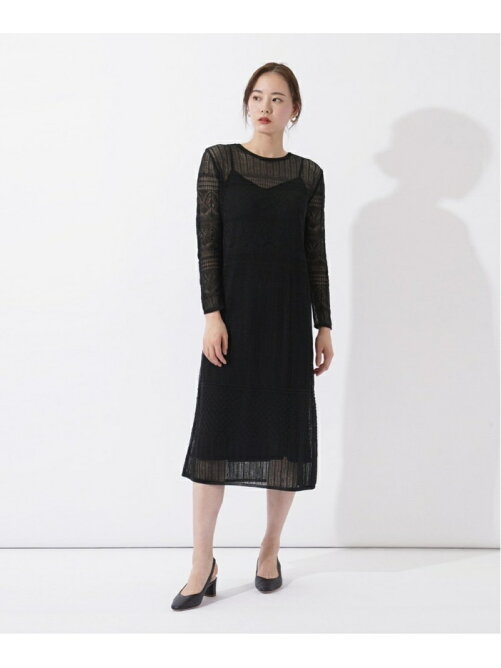 Lasud Aga Black 透かし編みワンピース Rakuten Fashion 楽天ファッション 旧楽天ブランドアベニュー Cu5577