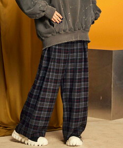 MAISON SPECIAL �yItalian Dead Stock Fabric�zPrime-Wide Two-Tuck Pants ���]���X�y�V���� �p���c �X���b�N�X�E�h���X�p���c �O���[ �u���b�N �C�G���[ �x�[�W���y���������z