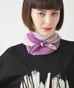 【SALE／50%OFF】HIROKO BIS トライカラープリーツストール /洗える ヒロコ ビス ファッション雑貨 マフラー・ストール・ネックウォーマー ピンク ベージュ【送料無料】