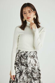 rienda 【WEB限定】ルーズH/NウォッシャブルKnit TOP リエンダ トップス ニット ホワイト ブラック グリーン パープル ブルー【送料無料】