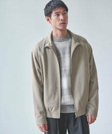 【SALE／70%OFF】UNITED ARROWS green label relaxing TRW フランネル スタンド ブルゾン -防シワ- ユナイテッドアローズ アウトレット ジャケット・アウター ブルゾン・ジャンパー ネイビー ベージュ グレー【送料無料】